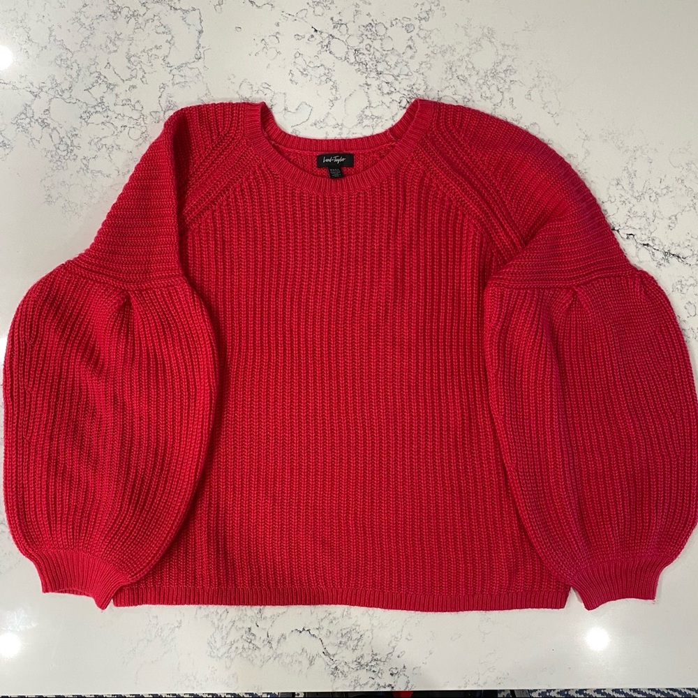 Lord & Taylor balloon sleeve sweater